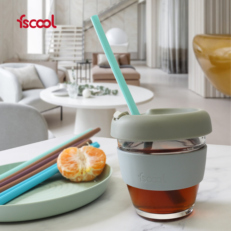 新品热卖可循环使用新款硅胶吸管 果汁奶茶彩色吸管厂家