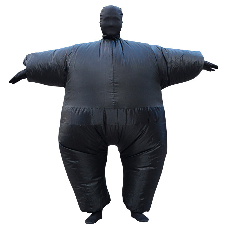 Halloween blanco silicona infláble disfraz de espectáculo festivales baile fiesta sumo enmascarado muñeca infláble