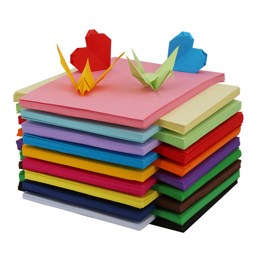 A4 color cardboard 110g150g180g children's painting colored paper hard thick diy origami handmade cardboard