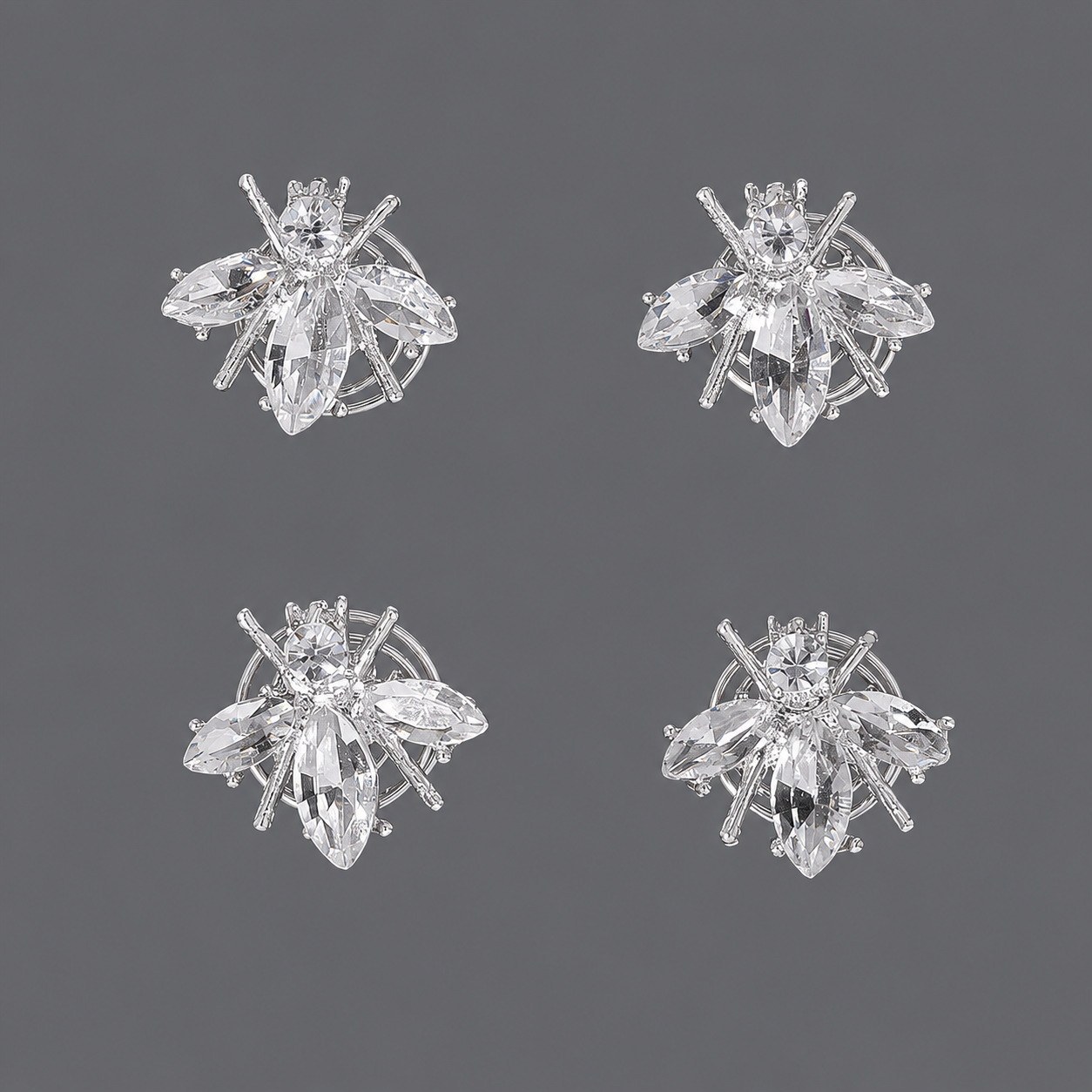 Horquilla de zirconio de lujo ligero europeo y americano con incrustaciones de diamantes, pinza de pelo de alta gama para mujer, suministro mayorista transfronterizo directo de fábrica.
