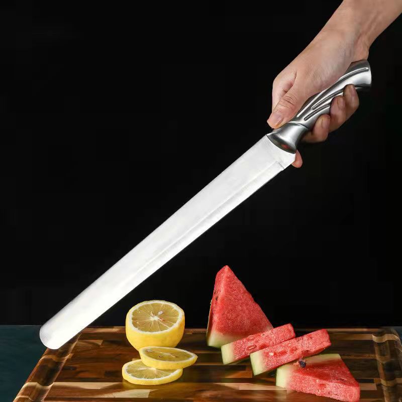 Brand knife extended chef knife watermelon knife fruit knife home use extended large size extra large long knife peeling knife vegetable knife