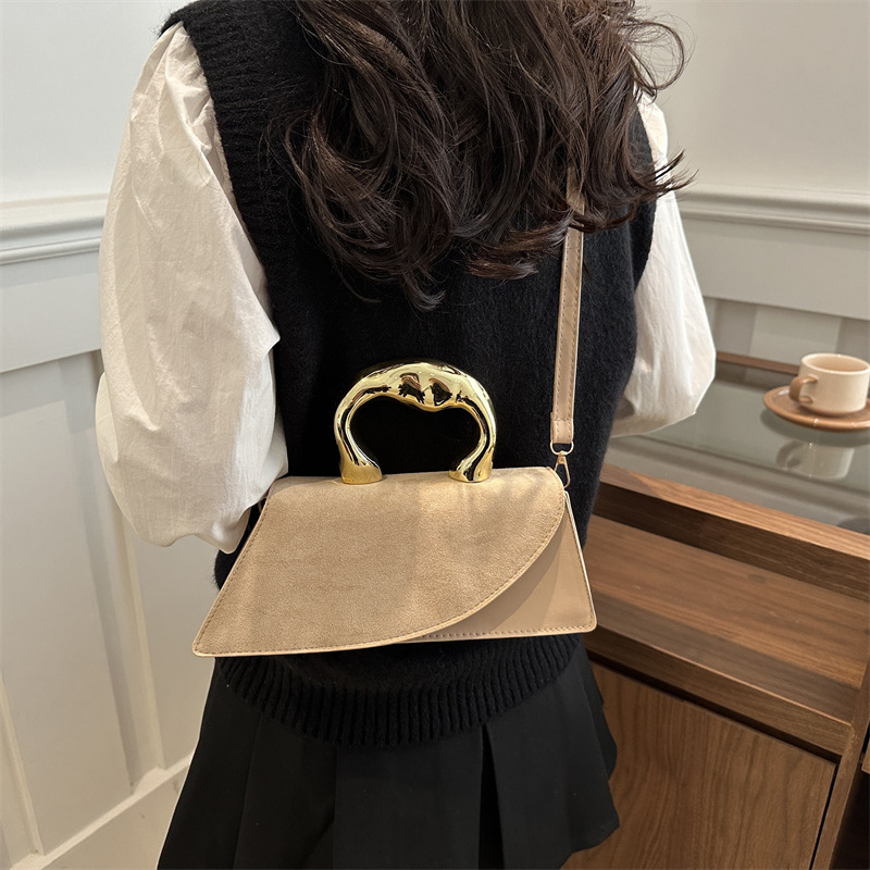 Cross-border 2025 nuevo diseño de nicho simple de textura alta bolso de hombro universal bolso pequeño