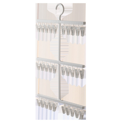 懒角落袜子晾晒架多夹子阳台专用挂内衣裤防风一字懒人家用多功能