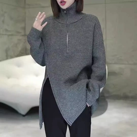 女式针织衫;毛衣;时尚休闲套装