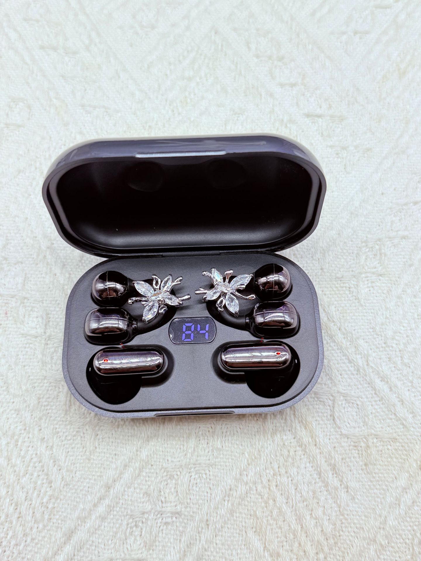 Cool Black + Butterfly Earpieces