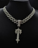 Golden line big metal sword, men's pendant hip-hop style with accessories, necklace, suitable for import, new collection