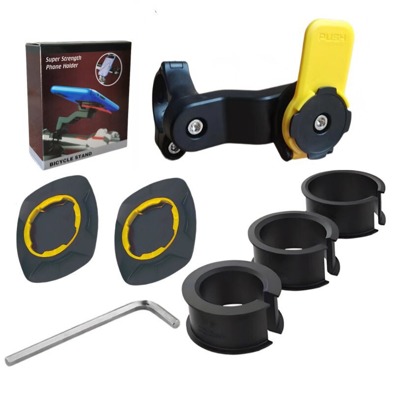 Simple Bicycle Riding Phone Holder Anti-Vibration 360-Degree Off-Road Vehicle Navigation Motorcycle