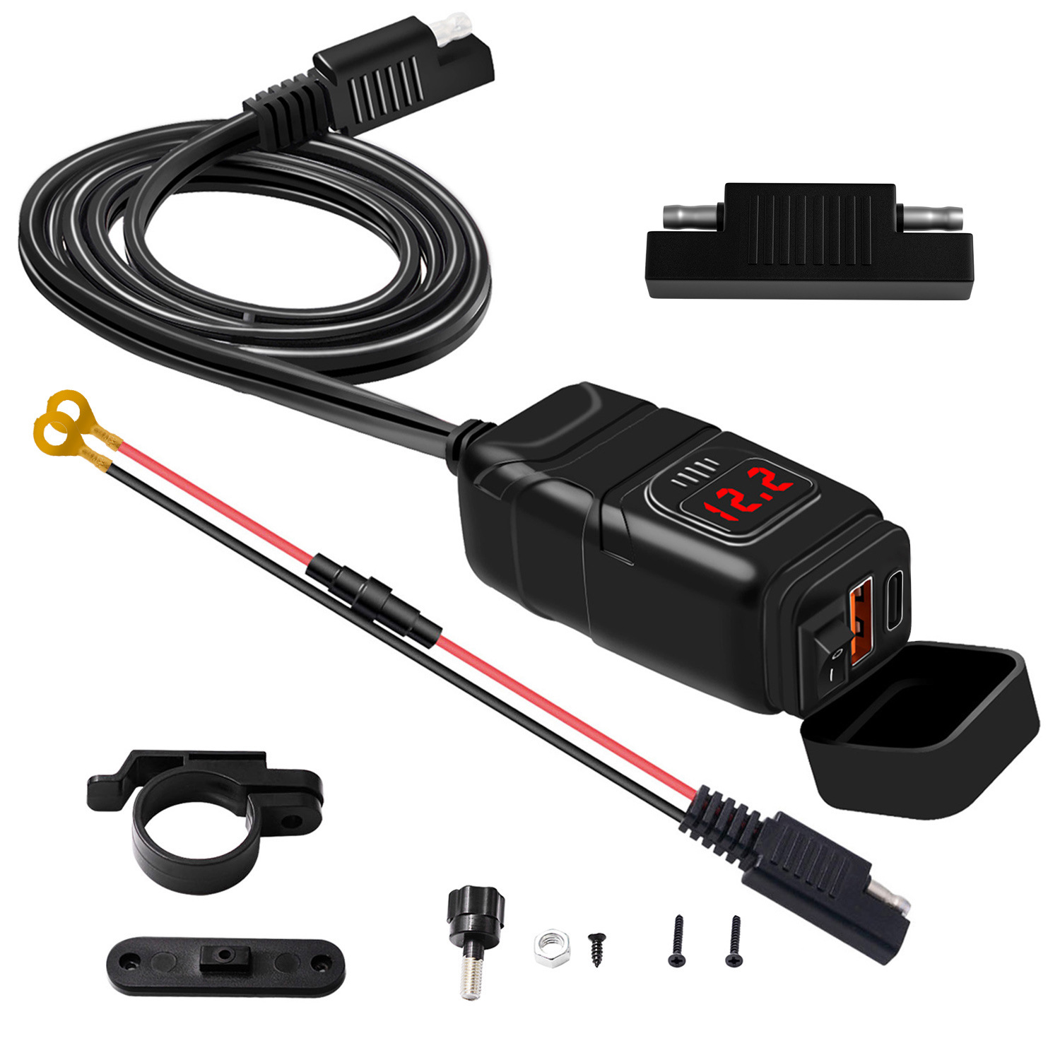 Car Charger PD+QC3.0 Fast Charge TYPE-C Digital Display