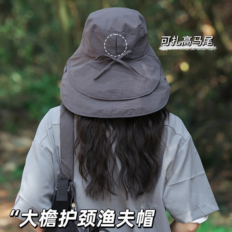 Cross-Border Thin Sun Protection Hat for Women, Summer Sun Hat, Outdoor Cycling Neck Protection Sun Hat, Foldable Mountaineering Fisherman Hat Cross-Border Thin Sun Protection Hat for Women, Summer Sun Hat, Outdoor Cycling Neck Protection Sun Hat, Foldable Mountaineering Fisherman Hat