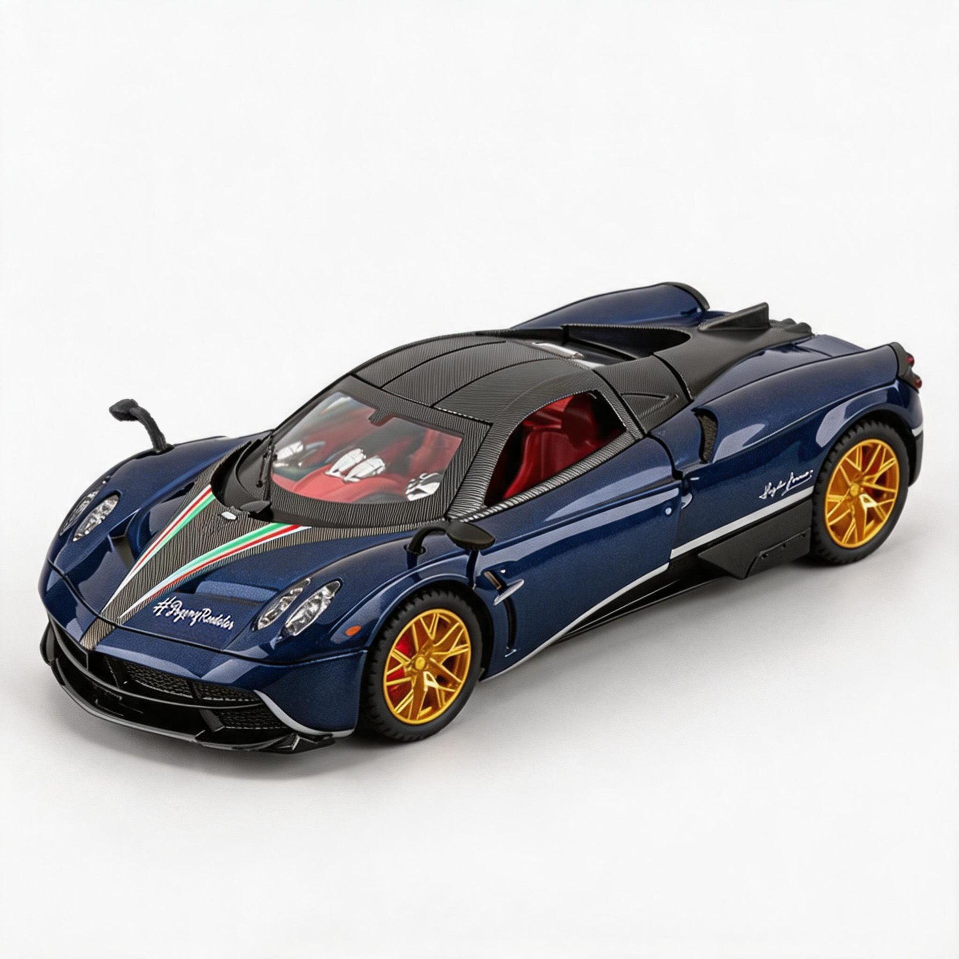 Control remoto 1: 24 Pagani modelo de automóvil de aleación de dragón chino control remoto pulverización de sonido y luz regalos de control remoto creativos del día de los niños