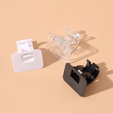 帘杆挂钩伸缩杆固定夹托贴免打孔家用窗帘浴帘毛巾门帘挂杆固定器