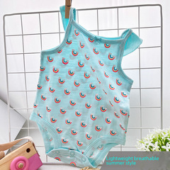 New Summer Baby Bodysuit for Newborns and Infants, 100% Cotton, Disposable Diaper Cover, Baby Hanger Outfit, Wholesale Children's Apparel