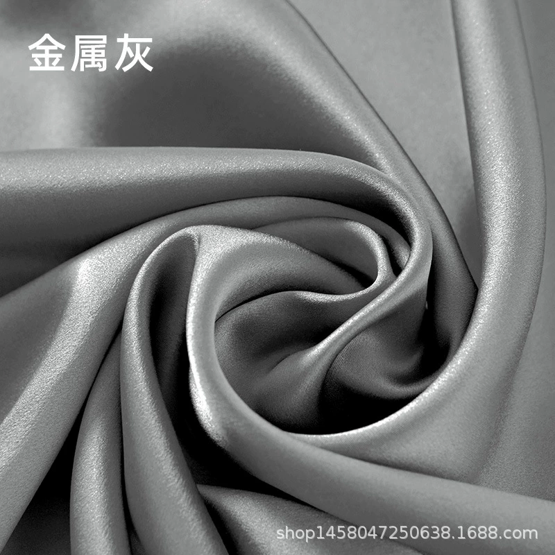 Silk fabric 100% mulberry satin, 114 cm width, 16 momme, plant‑dyed, wholesale multi‑color
