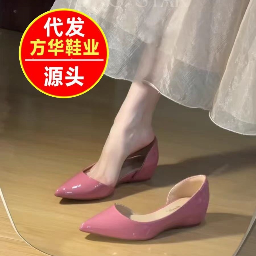 2026 nuevo temperamento sexy lado vacío ballet zapatos únicos de mujer retrógrado francés cuero lacado marian zapatos de marianeta