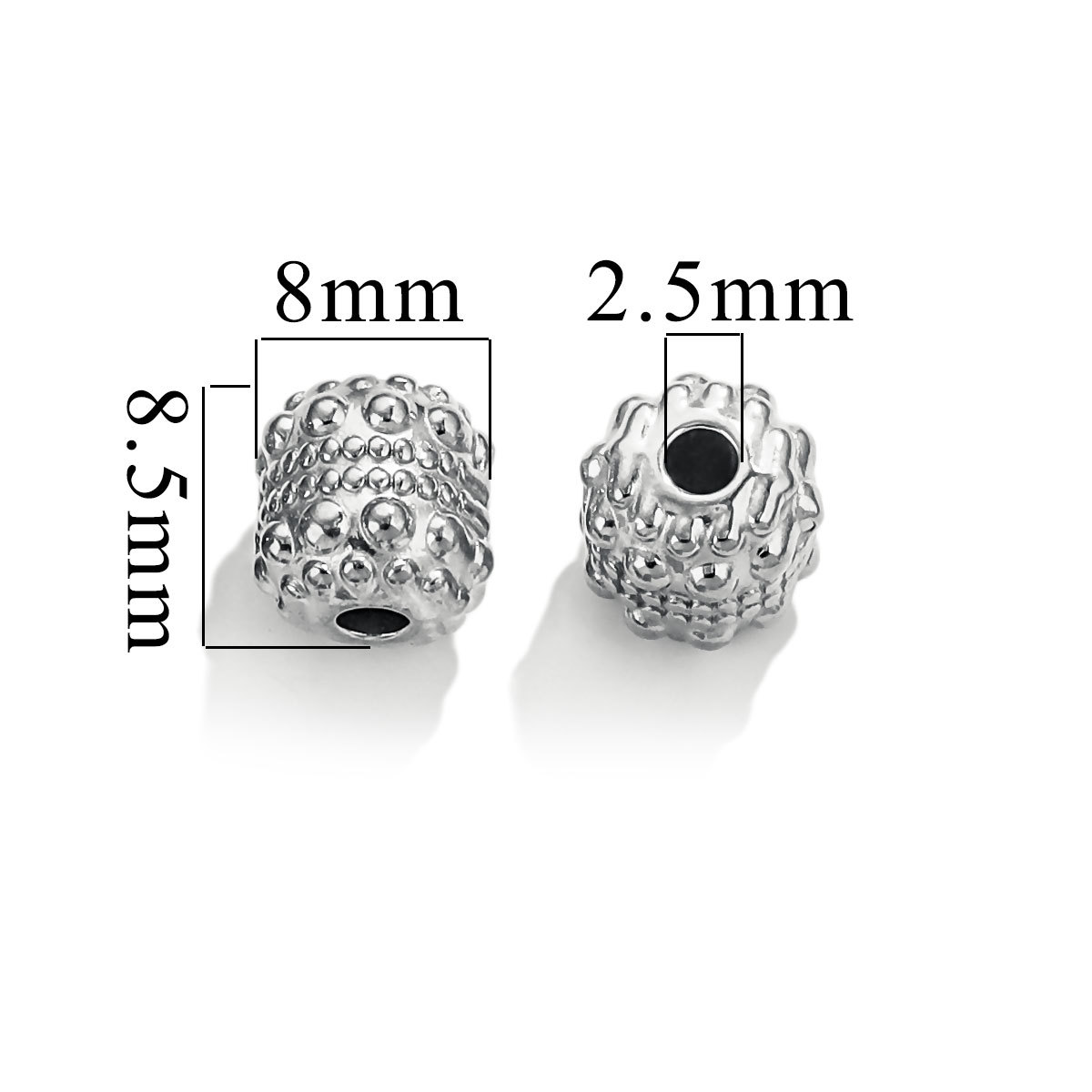 Accesorios de cuentas de acero inoxidable de fundición con retención de color, cuentas de cabeza de Buda, proverbios de seis caracteres, cuentas sueltas, accesorios de joyería hechos a mano de bricolaje