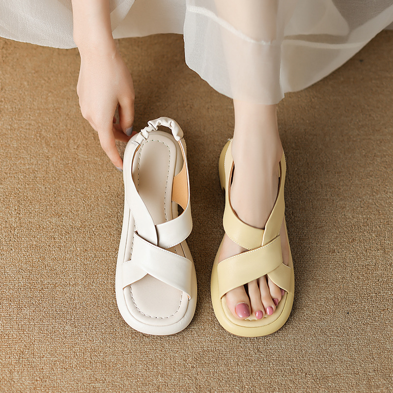 Comfortable summer casual sandals platform open toe