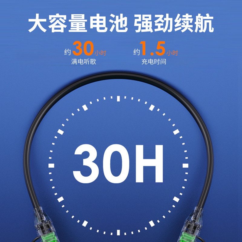 Shangying インイヤー磁気首掛けヘッドフォン Bluetooth 5.3 ランニングスポーツワイヤレスステレオ ENC ノイズリダクション|undefined