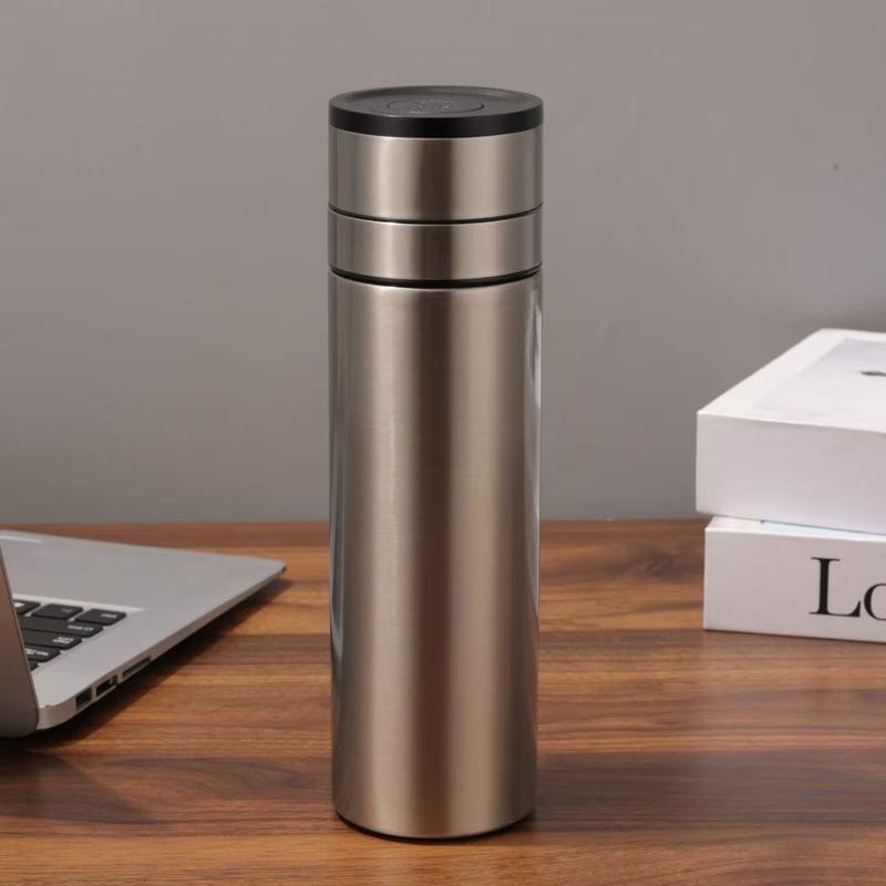 新款一键速开车载杯316不锈钢保温杯茶水分离杯便携商务泡茶杯|undefined