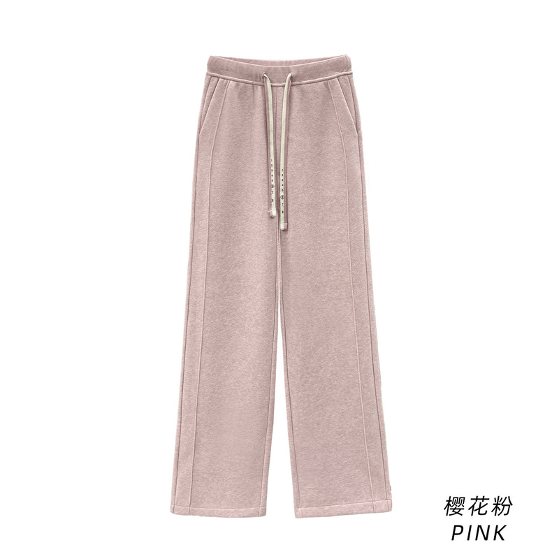 新款裤子女2025年爆款流行时尚减龄阔腿裤初秋季穿搭阔腿裤休闲裤|undefined