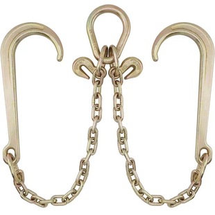 G70 traction chain V-type saddle American standard trailer safety chain 5/16 inch x2 feet long handle J-type hook chain