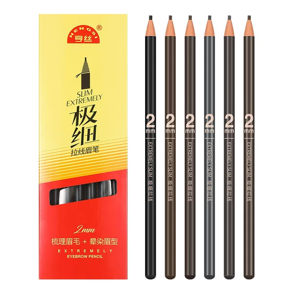 Hengsi Precision Sculpting Quick-Dry Ultra-Fine Eyebrow Pencil Waterproof Sweatproof Non-Fading Non-Smudging Genuine Wholesale Eyebrow Powder Makeup