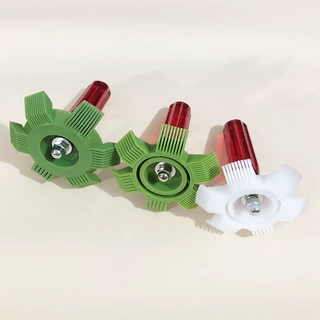 跨境批发塑料空调翅片冷凝器清洗刷散热器清洁除尘梳理工具红手柄