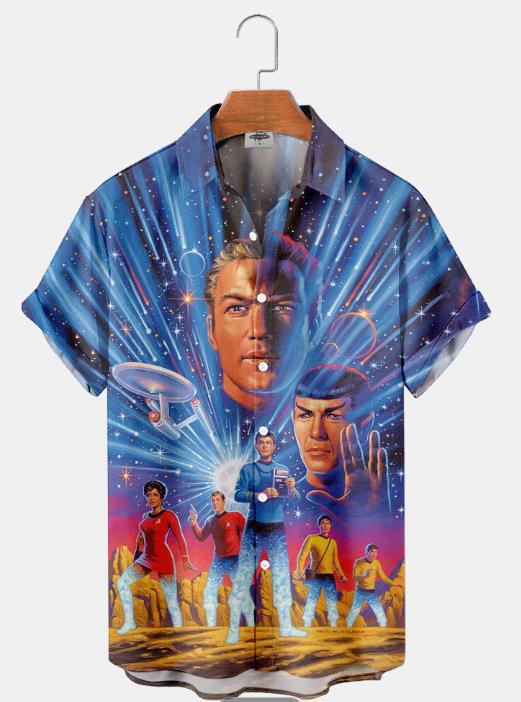 Tendencia de la moda para hombres Camisa de manga corta hawaiana Camisa estampada digital 3D Estilo explosivo transfronterizo de Amazon