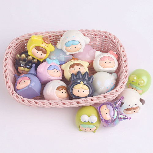 Cute cute small blind box doll hand-made student and children's gift Internet celebrity cartoon blind bag desktop small ornaments