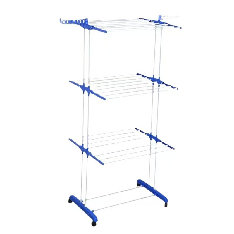 Transfronterizos venta en caliente aerofólio plegable cabina de secado móvil balcón percha de ropa bebé percha de ropa multifuncional