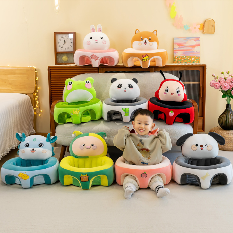 Juguetes de peluche de dibujos animados asiento de estudio de bebé sofá asiento anticaídas asiento de asiento de seguridad de bebé al por mayor