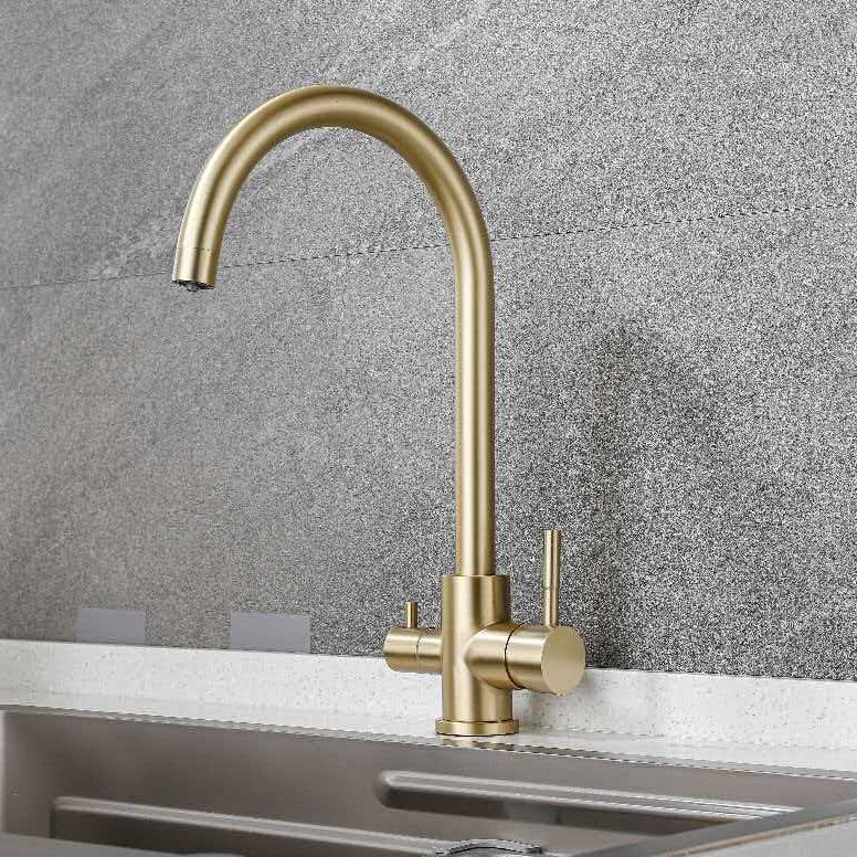 304 Stainless Steel Kitchen Water Purifier Faucet Can Rotate and Provide Direct Drinking Water, Three-In-One 304 Stainless Steel Kitchen Water Purifier Faucet Can Rotate and Provide Direct Drinking Water, Three-In-One