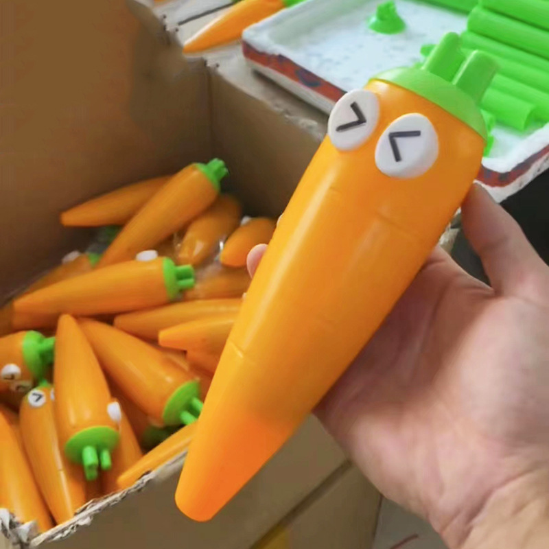 Carrot telescopic rotating toy