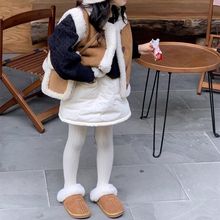 童装女童2025冬季新款年货加厚半身裙宝宝百搭A字小短裙简约裙子
