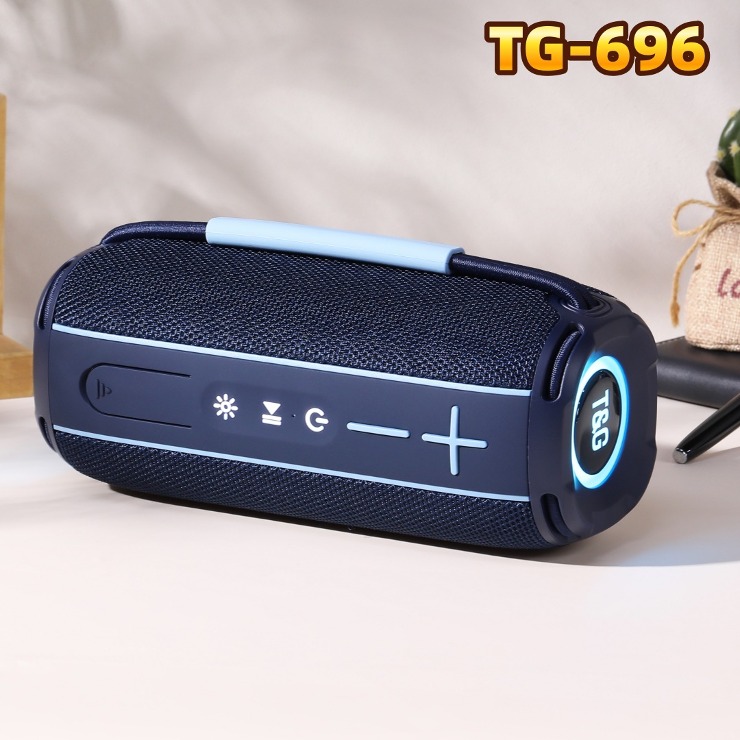 Transfronterizo nuevo TG696 altavoces Bluetooth tarjeta portátil impermeable al aire libre TWS subwoofer moda regalo de audio