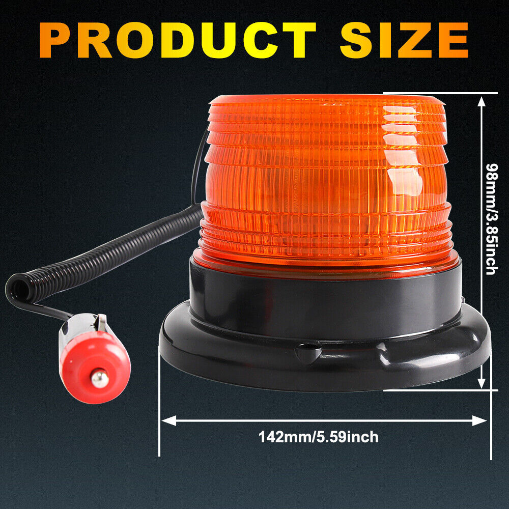 Transfronterizo 12LED lámpara de advertencia de detonación del vehículo para ingeniería de camiones elevadores luz amarilla luz de baliza superior image 5