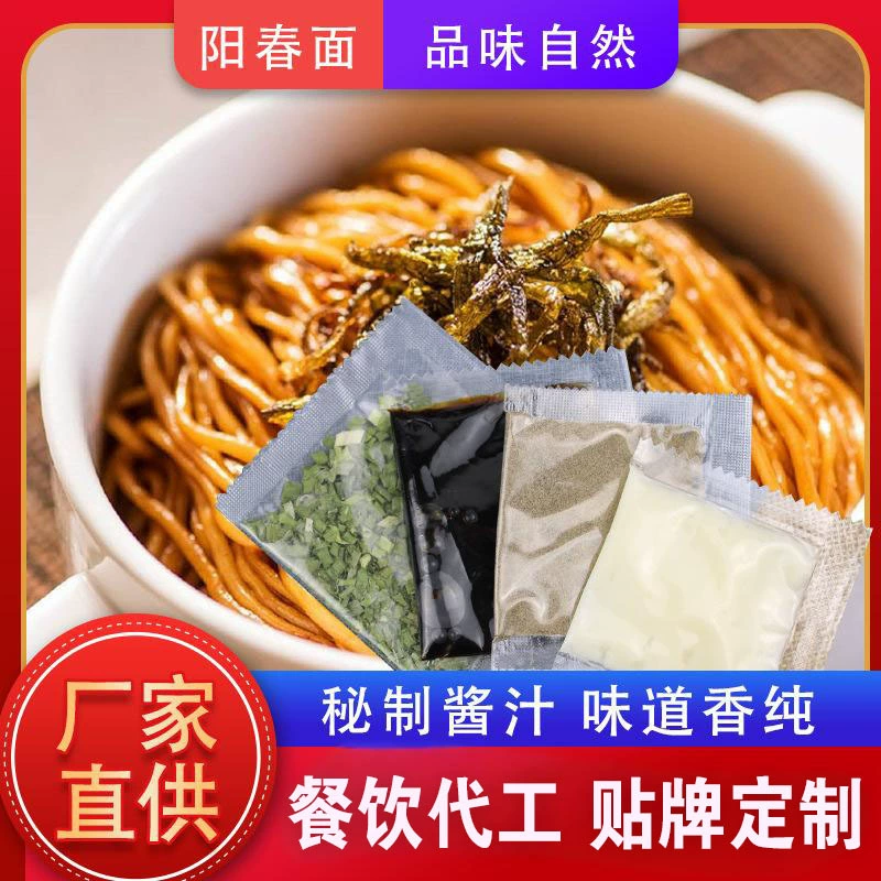 Оптовая продажа Лапша Янчунь Сумка для приправ Ручной работы Рамен Соус с лапшой Удобный мгновенный бытовой Небольшой пакет Соус с лапшой Янчунь