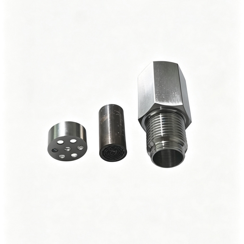 Cross-border wholesale of universal automotive modification accessories: stainless steel oxygen sensor filter extension connector M18*1.5
