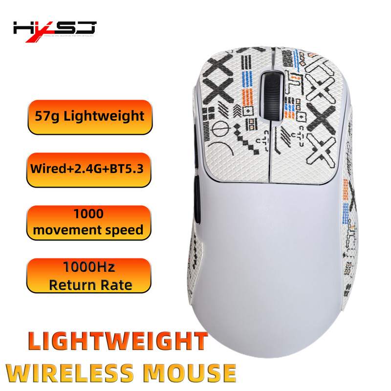 3 モード有線ワイヤレス Bluetooth BT5.3 軽量 10000dpi 調整可能なゲーミングマウスサポートデスクトップノート|undefined
