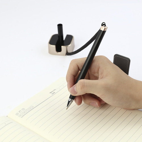 Bank hotel front bar office stationery desktop fixed signature ballpoint pen customized advertising neutral desk pen wholesale