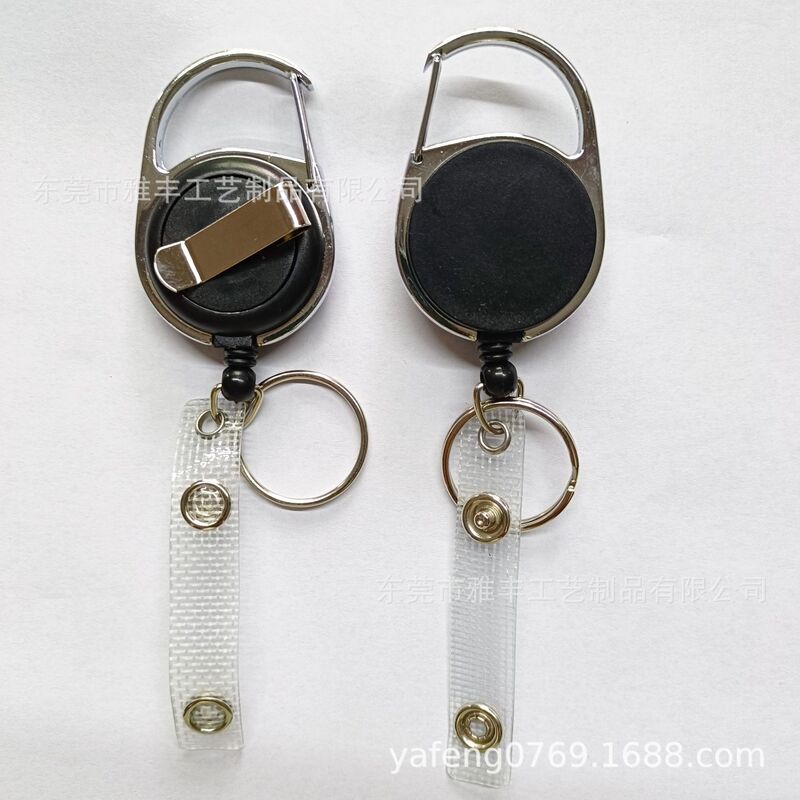 Metal Telescopic Buckle Semi-Metal Easy-Pull Buckle Rotating Back Clip Easy-Pull Flat Round Metal Frame Easy-Pull Buckle