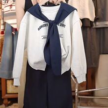 品质原创大量现货女童披肩卫衣工装裤套装2025年新款