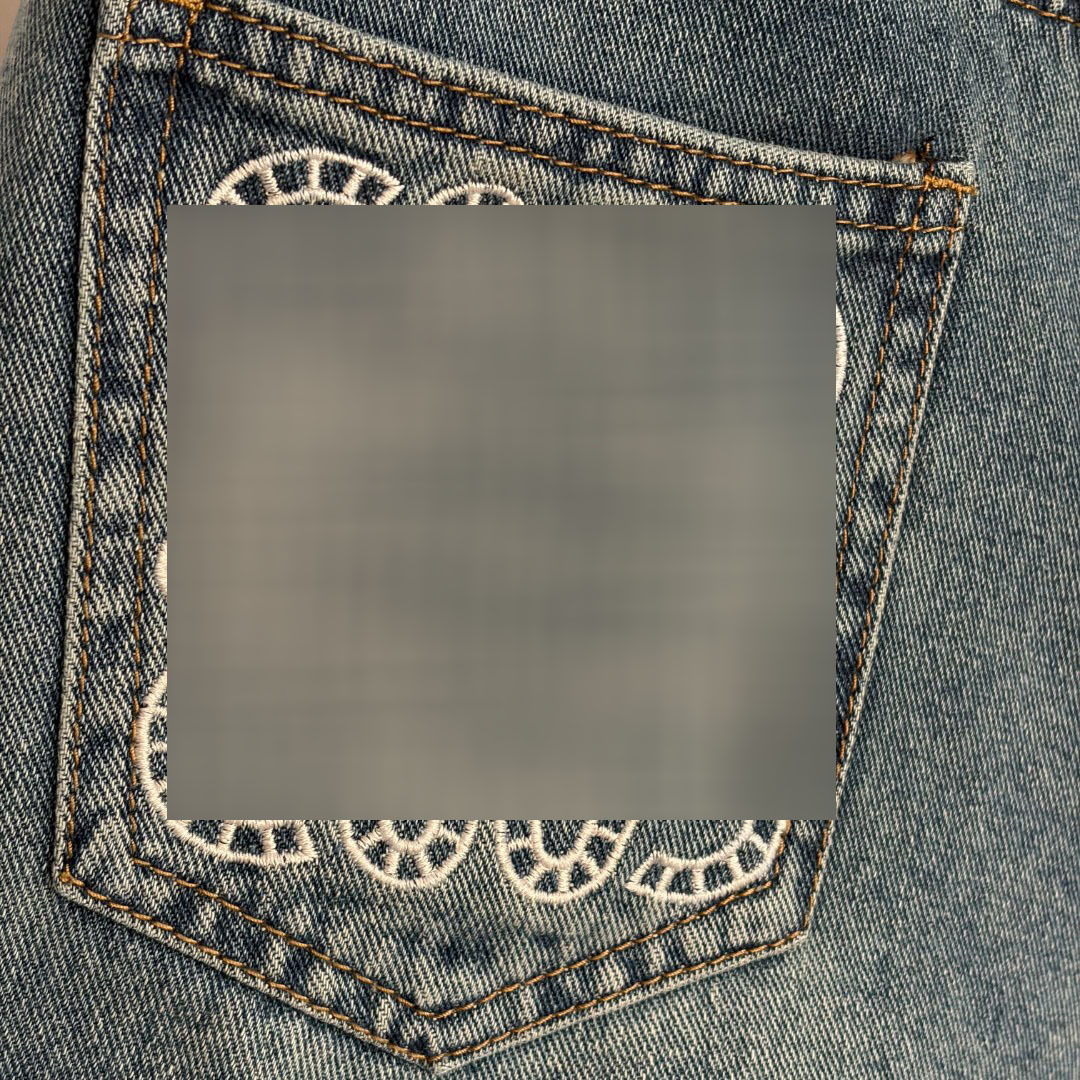 High-End Foreign Trade Stylish Slim-Fit Brand Premium New Denim Pants With Back Logo Embroidery And Pockets, Versatile_ecoleips.com
