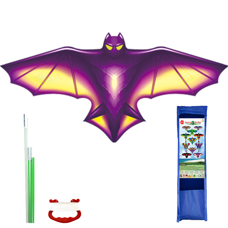 Bat kite-purple