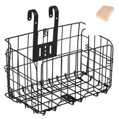 Factory direct sales mountain bike folding basket, bicycle basket, front and rear hanging bold basket