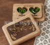 Wooden ring case Amazon explosion models Couple Gifts