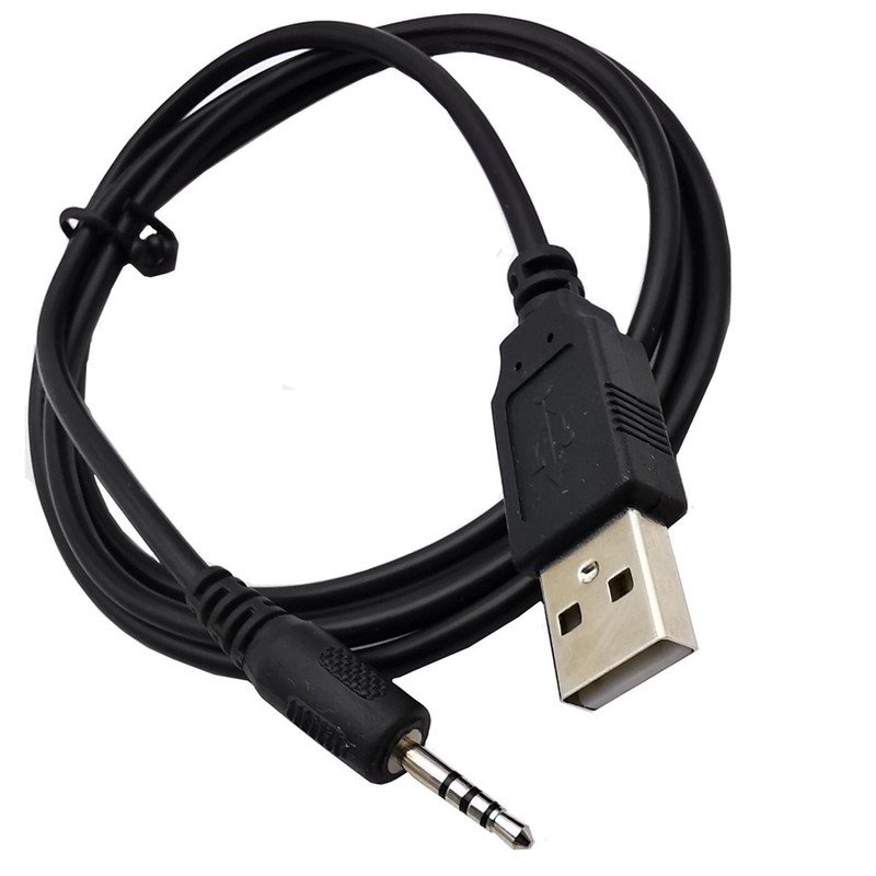 Bluetooth Headset Charging Cable USB to 2.5mm Male Mp3/Mp4 Download/Charging/Audio Conversion Data Cable