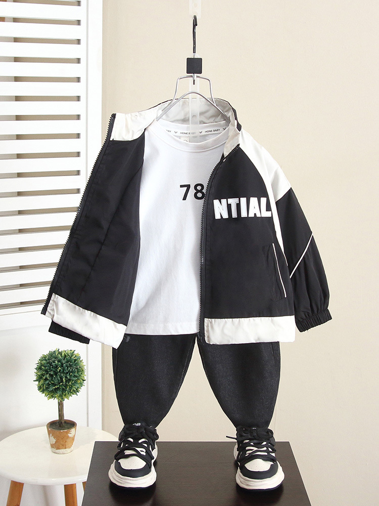 6297 Chaqueta de otoño para niños 2025 nuevo estilo estilo occidental gabardina de primavera y otoño chaqueta chaqueta para niños