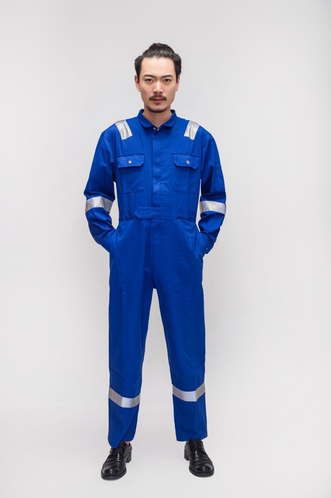 Ropa de trabajo de algodón primavera y otoño resistente al desgaste y a la suciedad, astillero, fábrica de soldadura libre de polvo y estática, ropa de seguro laboral
