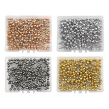 800枚透明塑料装金属色大头针4*11mm塑料头软木板钉办公室固定钉