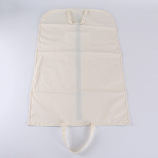White Canvas Suit Bag Wholesale Portable Cotton Clothing Storage Bag Suit Dust Cover Custom Model